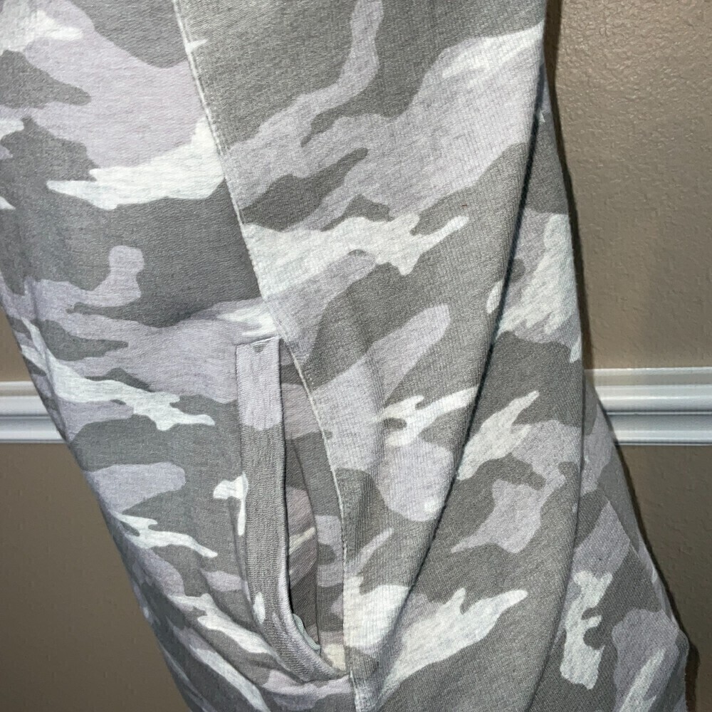 Athleta Women Gray Camo Dress Sz M Long Sleeve Active Sports Carefree Oversize - Picture 9 of 12